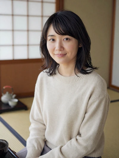 Natsuki, 29, Japanese woman from Osaka at traditional tea house