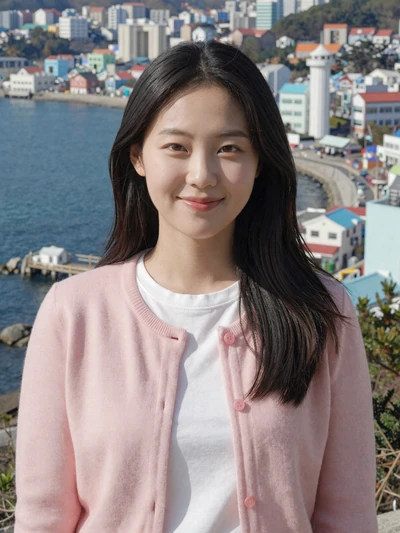 Ha-Neul, 28, verified Korean woman from Busan at ocean viewpoint