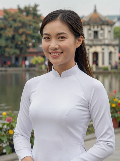 Hanh, 26, Vietnamese woman from Hanoi near Hoan Kiem Lake